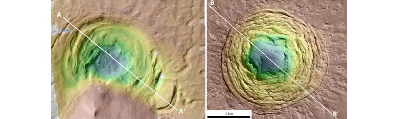 احتمال وجود حیات در یک دهانۀ عجیب در مریخ