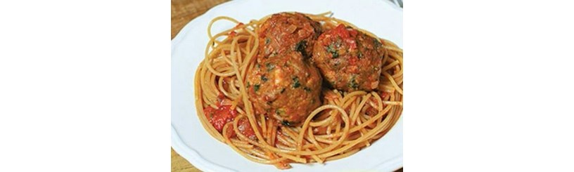 اسپاگتـی با ڪوفته بوقلـمون